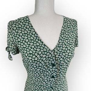REFORMATION Women's Green Rosalinda Venezuela A-Line Dress size 4